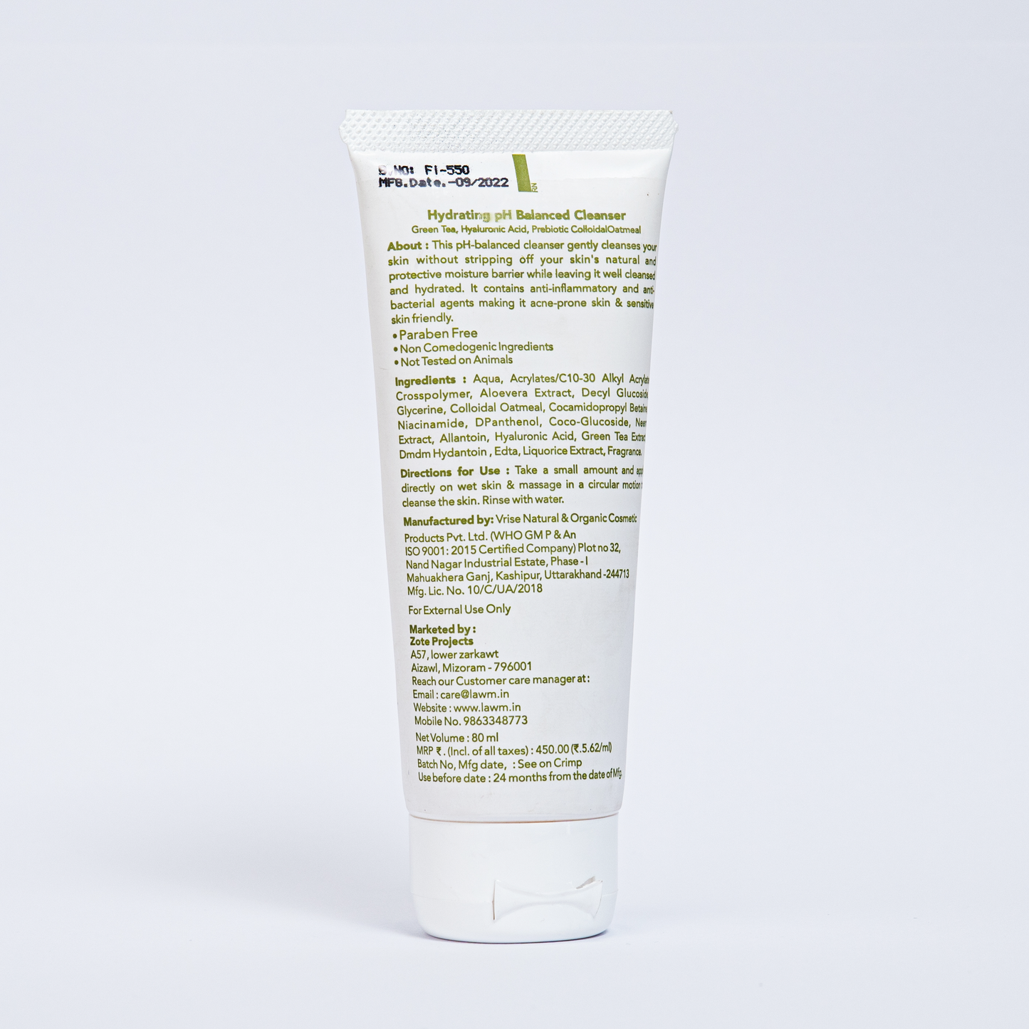 pH Balanced Hydrating Cleanser